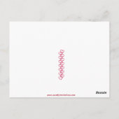 Vintage Girl Bakes Pie Valentine Postkarte (Rückseite)