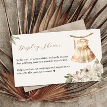 Vintage Girl Clothes Display Duscheinschlusskarte