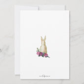 Vintage Girl Feiertagskarte (Rückseite)