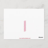 Vintage Girl & Hunde im Kanu Valentine Postkarte (Rückseite)