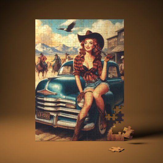 Vintage Girl-Illustration Puzzle