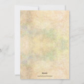 Vintage Girl Kissing Elche Card Feiertagskarte (Rückseite)