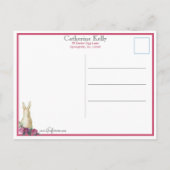 Vintage Girl Postkarte (Rückseite)