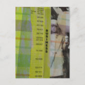 Vintage Girl With Balloons Collage Postkarte (Vorderseite)