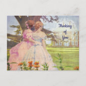 Vintage Girls über den Gotthard Postkarte (Vorderseite)