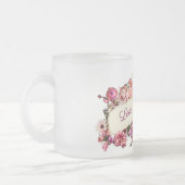 Vintage Girly Floral-Liebe - Ihre Mama Mattglastasse (Links)