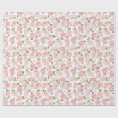 Vintage Girly mit BlumenBlumen Geschenkpapier (Flach)