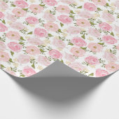Vintage Girly mit BlumenBlumen Geschenkpapier (Ecke)