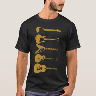 Vintage Gitarre E- und Akustikgitarre T-Shirt