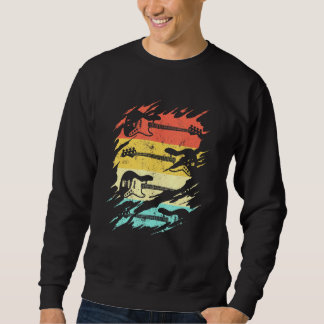 Vintage-Gitarre für Männer Frauen Musikband Gitarr Sweatshirt