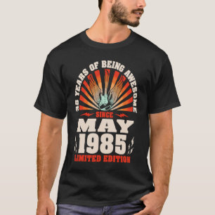 Vintage Gitarre Geboren Mai 1985 38. Geburtstag T-Shirt