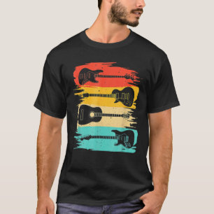 Vintage-Gitarre Geschenk für Männer Frauen Musik B T-Shirt