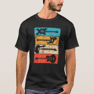 Vintage Gitarre Gitarrist Vater Opa Freunde Söhne T-Shirt
