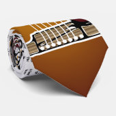 Vintage Gitarre - Krawatte (Gerollt)