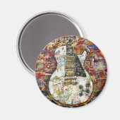Vintage Gitarre - Magnet (Vorderseite/Rückseite)
