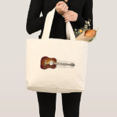 Vintage Gitarre mit Blatt-Musik - Tasche (Vorderseite (Produkt))