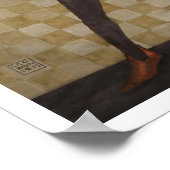 Vintage Gitarre Musiker Print Rock Star Musik Poster (Ecke)