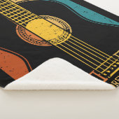 Vintage Gitarre personalisiert Sherpadecke (3/4)