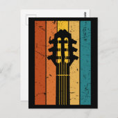 Vintage Gitarre Postkarte (Vorne/Hinten)