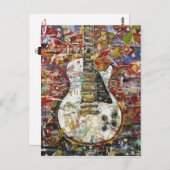 Vintage Gitarre - Postkarte (Vorne/Hinten)