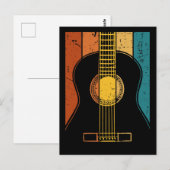 Vintage Gitarre Postkarte (Vorne/Hinten)