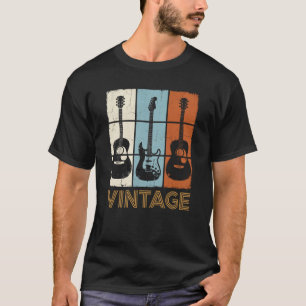 Vintage-Gitarre Retro-Musikliebhaber T-Shirt