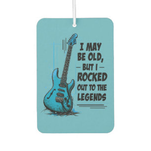 Vintage Gitarre Retro Rock Legende Nostalgische Mu Autolufterfrischer