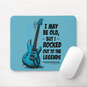 Vintage-Gitarre Retro-Rock-Legende Nostalgische Mu Mousepad