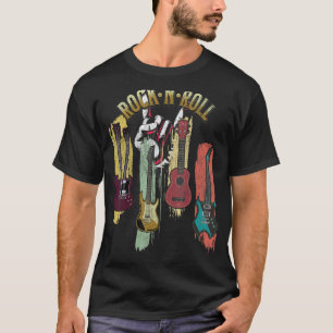 Vintage Gitarre Retro Rock & Roll Music T-Shirt