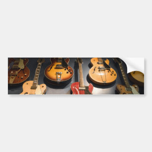Vintage Gitarren Autoaufkleber
