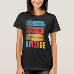 Vintage Gitarren für Musiker und Gitarristen T-Shirt