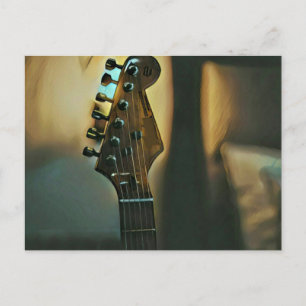Vintage-Gitarren-Geschenke Postkarte