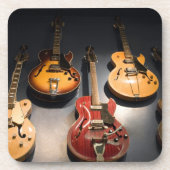 Vintage Gitarren Getränkeuntersetzer (Vorderseite)