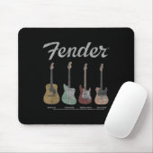 Vintage-Gitarren-Lineup Mousepad (Mit Mouse)