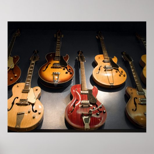 Vintage Gitarren Poster (Vorne)