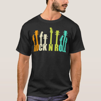 Vintage Gitarren Sprichwort Rock und Roll Rock Mus T-Shirt