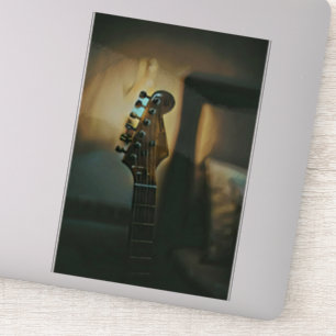 Vintage Gitarrengeschenke Aufkleber