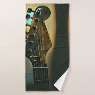 Vintage Gitarrengeschenke Badhandtuch Set