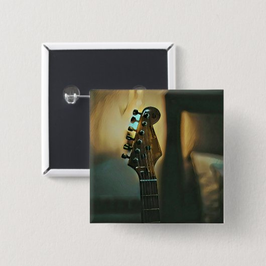Vintage Gitarrengeschenke Button (Vorne & Hinten)