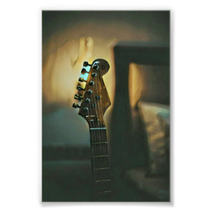 Vintage Gitarrengeschenke Fotodruck