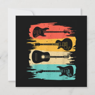 Vintage Gitarrengeschenke für Men Women Music Band Einladung
