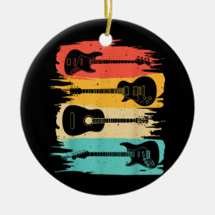 Vintage Gitarrengeschenke für Men Women Music Band Keramik Ornament
