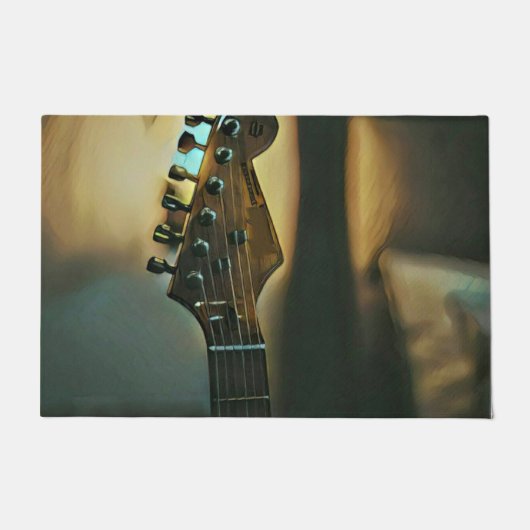 Vintage Gitarrengeschenke Fußmatte (Vorderseite)