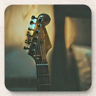 Vintage Gitarrengeschenke Getränkeuntersetzer