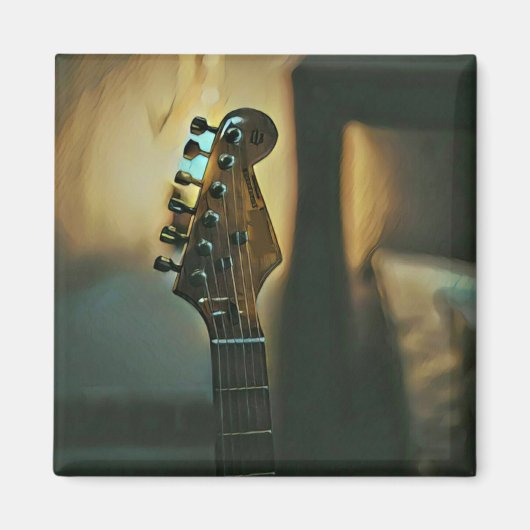 Vintage Gitarrengeschenke Magnet (Vorne)