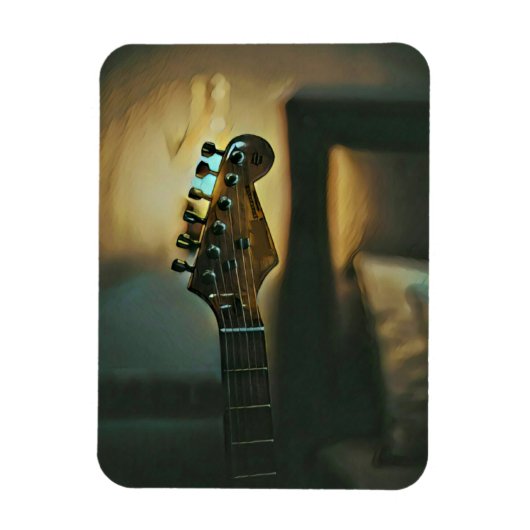 Vintage Gitarrengeschenke Magnet (Vertikal)