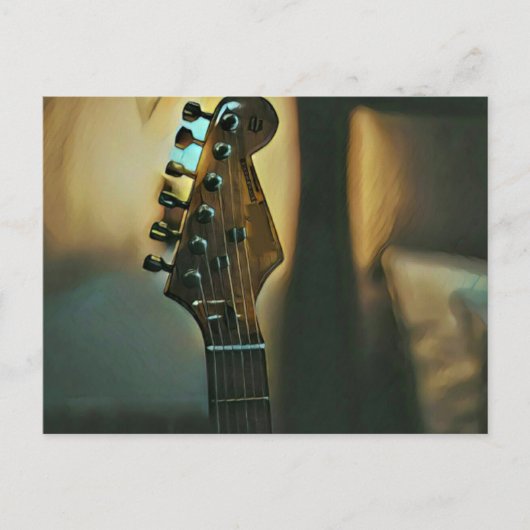 Vintage Gitarrengeschenke Postkarte (Vorderseite)