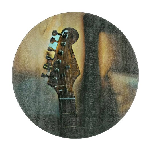 Vintage Gitarrengeschenke Schneidebrett (Vorderseite)