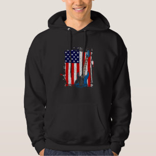 Vintage Gitarrengitarrist der USA - Amerikanische Hoodie