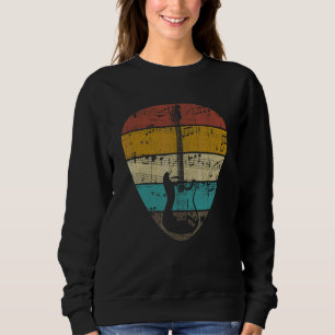 Vintage-Gitarrenplektrum Gitarrist Instrument E-Gi Sweatshirt